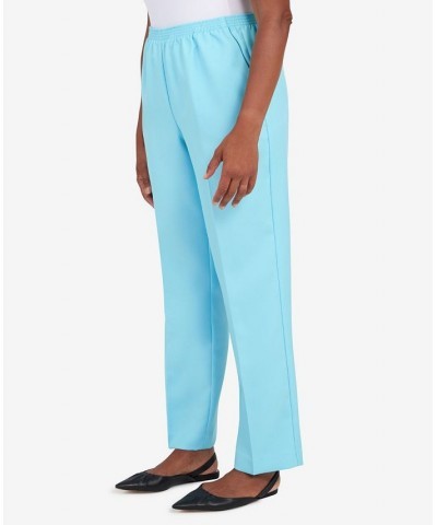 Women's Classics Classic Fit Short Pull On Pants Blue Mist $21.78 Pants