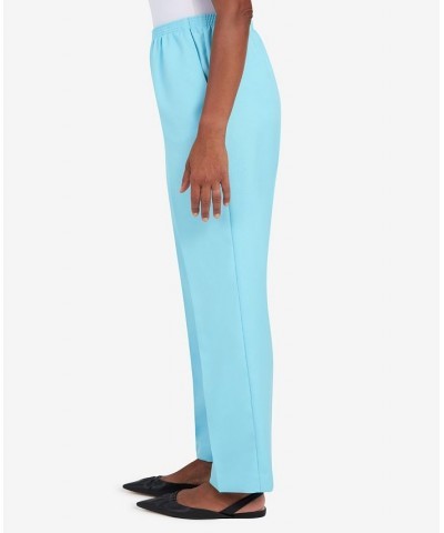 Women's Classics Classic Fit Short Pull On Pants Blue Mist $21.78 Pants