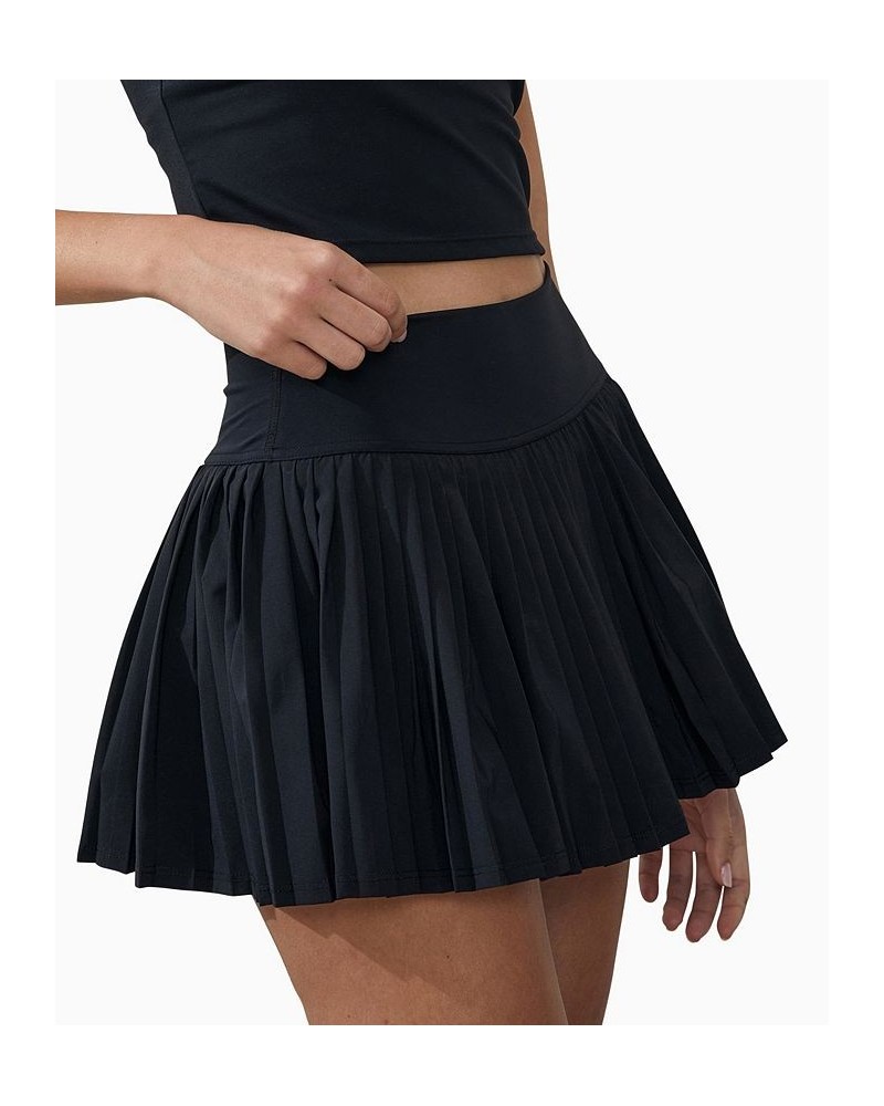 Women's Ultimate Tennis Mini Skirt Black $30.79 Skirts