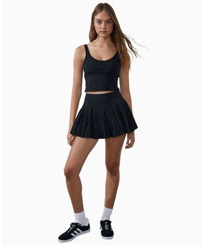 Women's Ultimate Tennis Mini Skirt Black $30.79 Skirts