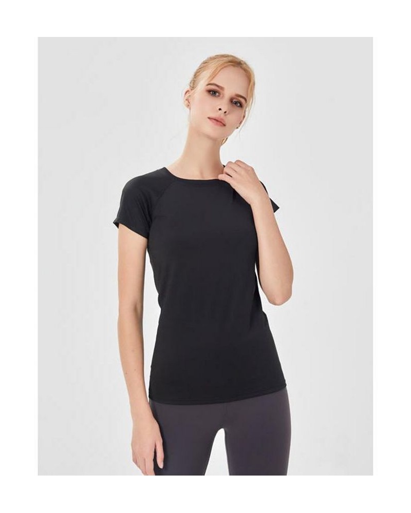 Miracle Play Short Sleeve Top for Women Onyx $21.28 Tops