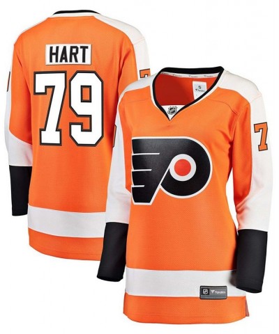 Women's Carter Hart Philadelphia Flyers Orange Home Premier Breakaway Player Jersey Orange $62.70 Jersey
