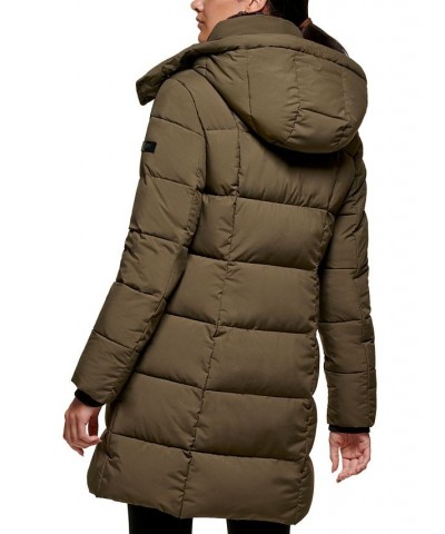 Women's Hooded Puffer Coat Loden $77.90 Coats