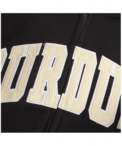 Women's Stadium Athletic Black Purdue Boilermakers Arched Name Full-Zip Hoodie Black $35.74 Sweatshirts