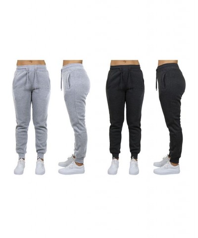 Women's Loose Fit Fleece Jogger Sweatpants Pack of 2 Grey - Charcoal $27.00 Pants