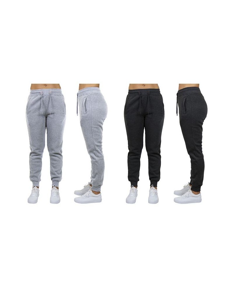 Women's Loose Fit Fleece Jogger Sweatpants Pack of 2 Grey - Charcoal $27.00 Pants