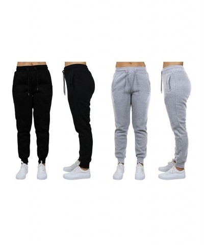 Women's Loose Fit Fleece Jogger Sweatpants Pack of 2 Grey - Charcoal $27.00 Pants