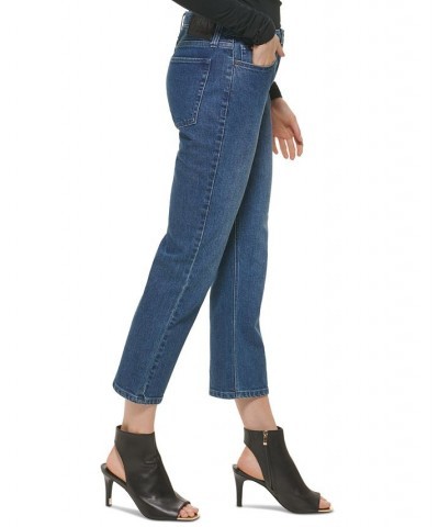 Women's High-Rise Cropped Kick-Flare Jeans Indigo $30.79 Jeans