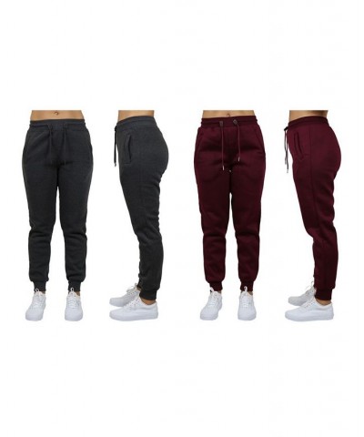 Women's Loose Fit Fleece Jogger Sweatpants Pack of 2 Grey - Charcoal $27.00 Pants