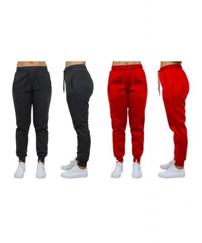 Women's Loose Fit Fleece Jogger Sweatpants Pack of 2 Grey - Charcoal $27.00 Pants