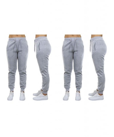 Women's Loose Fit Fleece Jogger Sweatpants Pack of 2 Grey - Charcoal $27.00 Pants