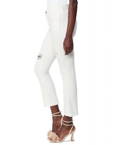 Women's Linnie High-Rise Kick Flare Jeans White $35.11 Jeans