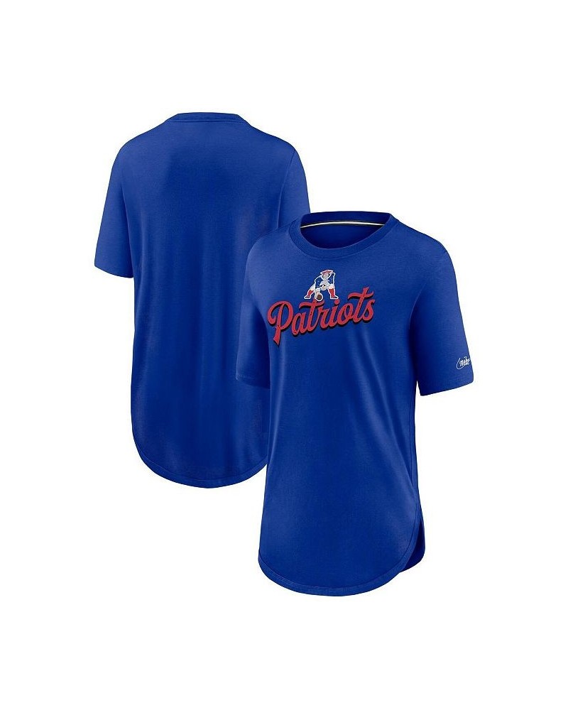 Women's Royal New England Patriots Historic Logo Weekend Tri-Blend T-Shirt Royal $26.09 Tops