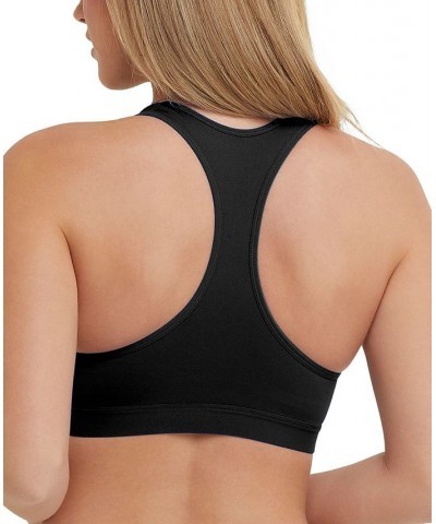 Women's Medium-Impact Racerback Sports Bra Black $14.95 Tops