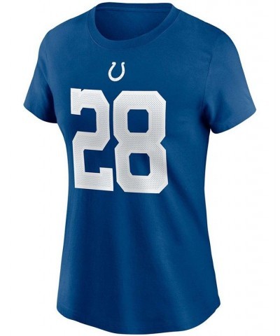 Women's Jonathan Taylor Royal Indianapolis Colts Name Number T-shirt Royal $22.00 Tops