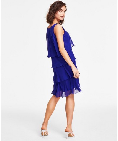 Tiered Chiffon Dress Fig $38.15 Dresses