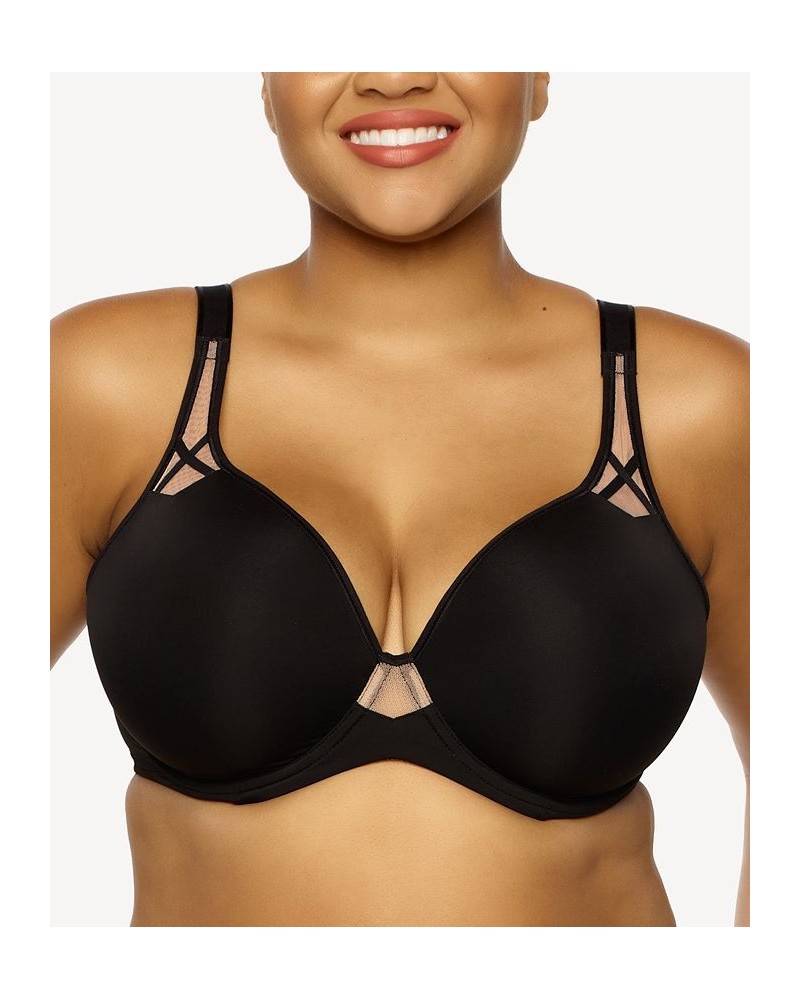 Plus Size Amaranth Lightweight Lightly Lined Underwire Bra Black $19.23 Bras