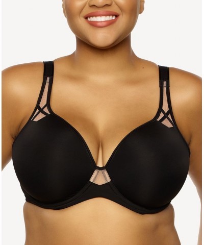 Plus Size Amaranth Lightweight Lightly Lined Underwire Bra Black $19.23 Bras