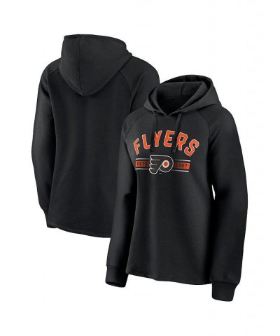 Women's Branded Black Philadelphia Flyers Perfect Play Raglan Pullover Hoodie Black $38.99 Sweatshirts