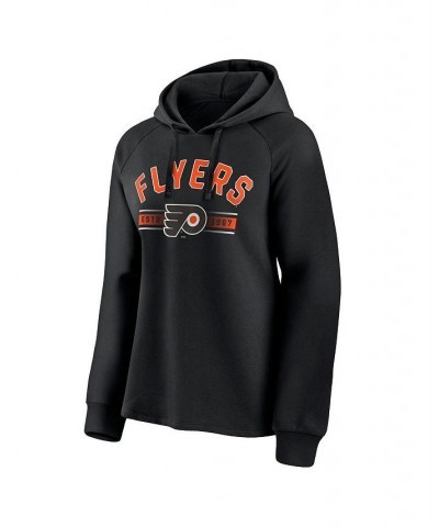 Women's Branded Black Philadelphia Flyers Perfect Play Raglan Pullover Hoodie Black $38.99 Sweatshirts