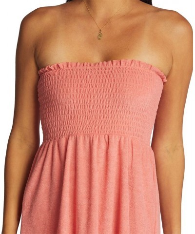 Juniors' La Bamba Strapless Dress Tea Rose $30.00 Swimsuits