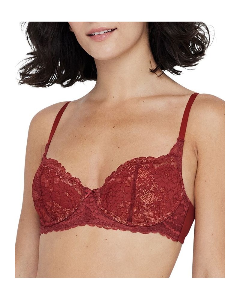 Women's Minx Balconette T-Shirt Bra 322100 Red $22.26 Bras