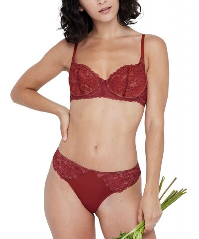 Women's Minx Balconette T-Shirt Bra 322100 Red $22.26 Bras