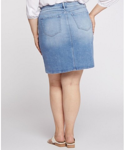 Plus Size 5 Pocket Jean Skirt Quinta $40.15 Skirts