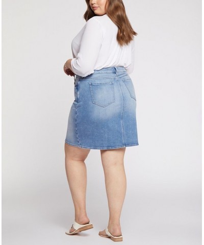 Plus Size 5 Pocket Jean Skirt Quinta $40.15 Skirts