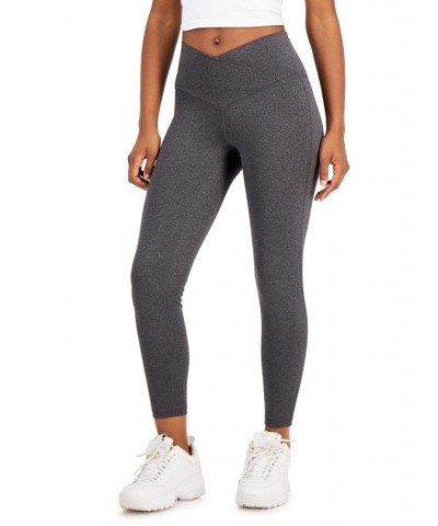 On Repeat Crossover-Waist 7/8th Length Legging Gray $12.53 Pants