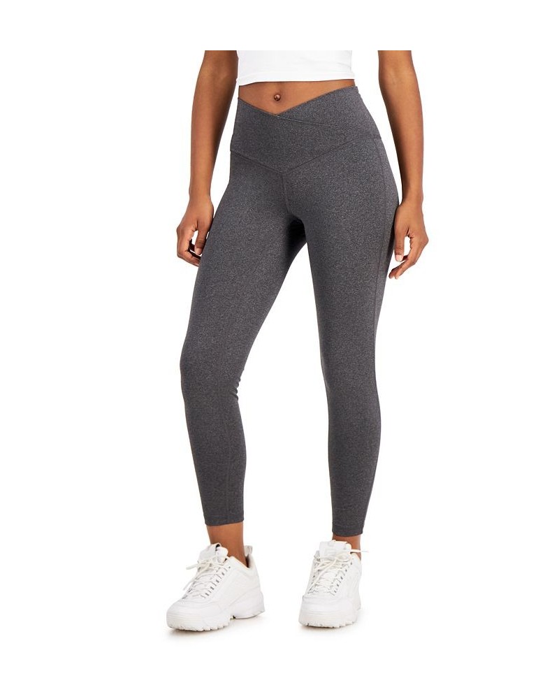 On Repeat Crossover-Waist 7/8th Length Legging Gray $12.53 Pants