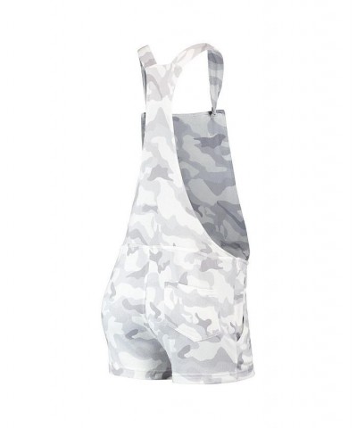 Women's Gray Los Angeles Dodgers Camo Overall Romper Gray $24.75 Shorts