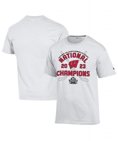 White Wisconsin Badgers 2023 NCAA Women's Ice Hockey National Champions Locker Room T-shirt White $16.80 Tops