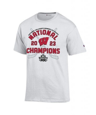 White Wisconsin Badgers 2023 NCAA Women's Ice Hockey National Champions Locker Room T-shirt White $16.80 Tops