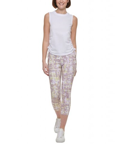 Calvin Klein Women's Sport Ruched Side Tie Tank Top White $16.66 Tops
