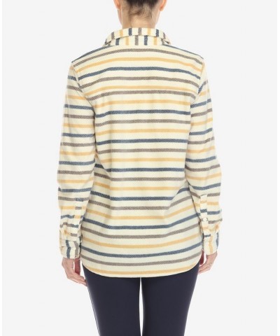 Women's Flannel Plaid Shirt Yellow $17.64 Tops