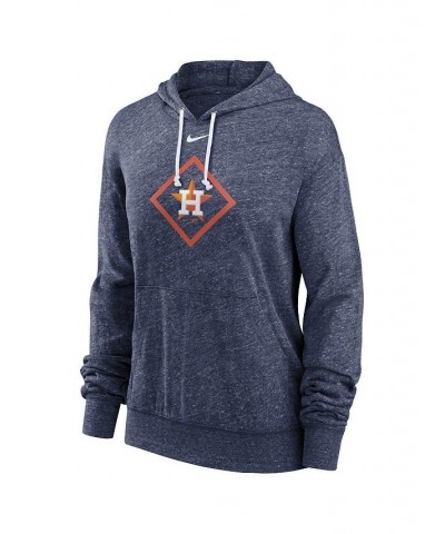 Women's Navy Houston Astros Diamond Icon Gym Vintage-Like Pullover Hoodie Navy $40.80 Sweatshirts