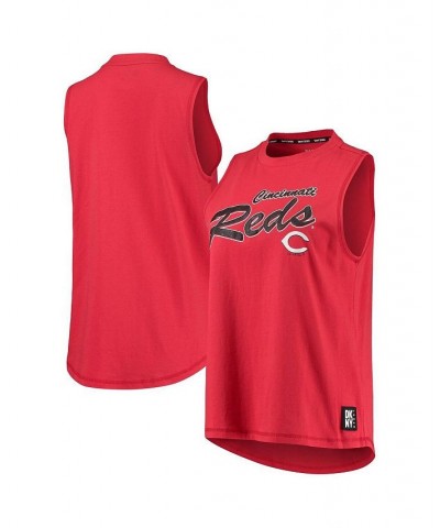 Women's Red Cincinnati Reds Marcie Tank Top Red $24.20 Tops