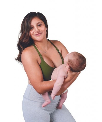 Nila Maternity and Nursing Sports Bra Green $31.68 Bras