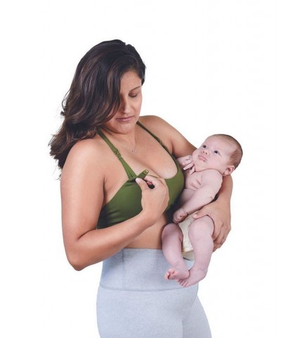 Nila Maternity and Nursing Sports Bra Green $31.68 Bras