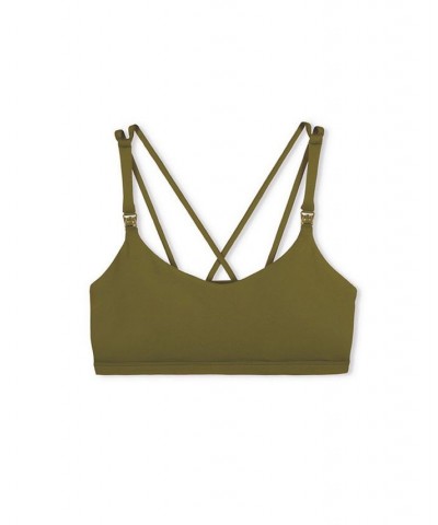 Nila Maternity and Nursing Sports Bra Green $31.68 Bras