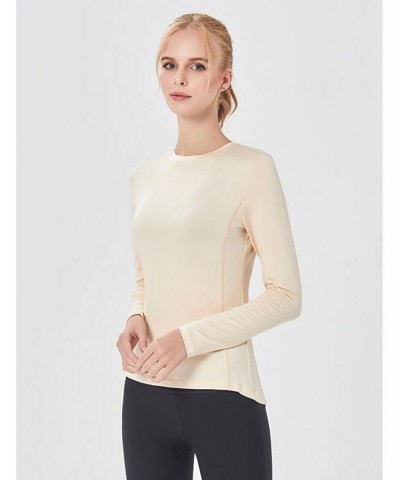 Miracle Mile Long Sleeve Top for Women Champagne $25.44 Tops