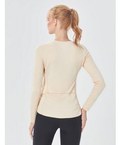 Miracle Mile Long Sleeve Top for Women Champagne $25.44 Tops