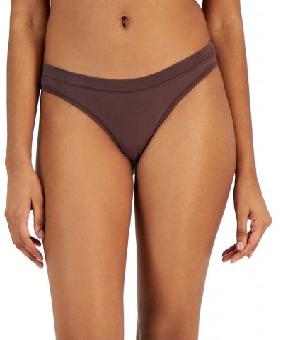 Ultra Soft Mix-and-Match Thong Underwear Brownie $9.43 Panty