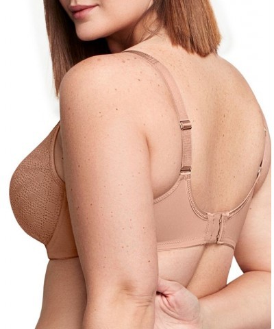 Plus Size Full Figure Wonderwire Lace Comfort Bra Brown $18.82 Bras