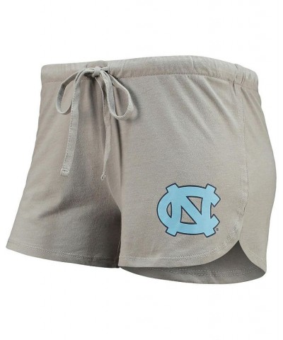 Women's North Carolina Tar Heels Raglan Long Sleeve T-shirt and Shorts Sleep Set Carolina Blue, Gray $33.79 Pajama