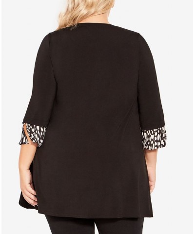 Plus Size Tara Print Tunic Mono Print $36.75 Tops