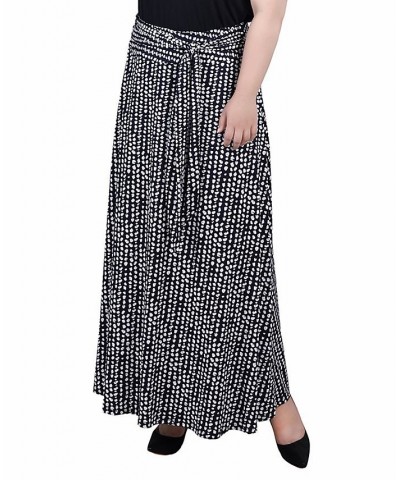 Plus Size Maxi with Sash Waist Tie Skirt Navy Snowpop $15.05 Skirts