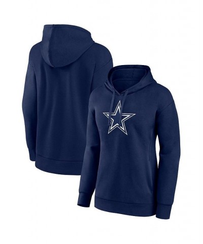 Women's Branded Navy Dallas Cowboys Team Primary Logo Pullover Hoodie Navy $33.75 Sweatshirts