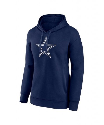 Women's Branded Navy Dallas Cowboys Team Primary Logo Pullover Hoodie Navy $33.75 Sweatshirts